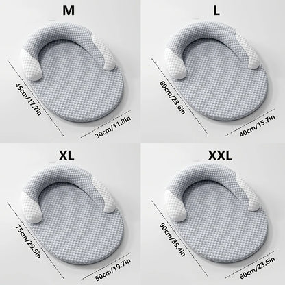 Summer Ice Silk Cooling Dog Bed Oval Breathable Heat Dissipation Cat Mat Pet Nest Cooling Pad for Small Medium Large Dogs Cats