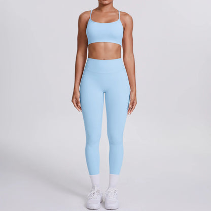 Women's Yoga Suit – Seamless Sports Bra & High Waist Leggings | Breathable Quick Dry Activewear