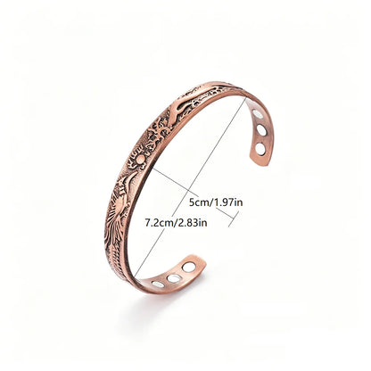 Viking Tree of Life Celtic Knot Zinc Alloy Magnetic Bracelet Ring Set Open Cuff Vintage Healing Jewelry for Men Women