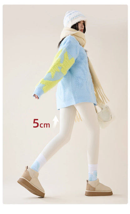 High Waist Fleece Leggings – Seamless Elastic Thermal Leggings Women Warm Winter Tights