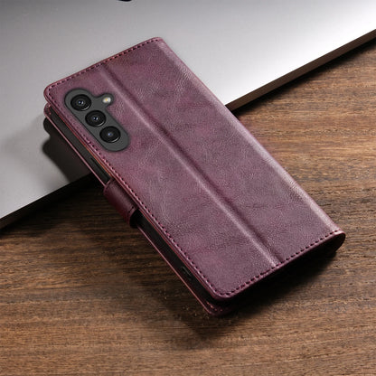 Business Leather Phone Case For Samsung Galaxy S26 S25 S24 S23 Ultra S22 S21 FE S20 S10 Plus Note20 Flip Card Wallet Cover Etui
