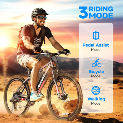 QNUT Victor3.0 Mountain Electric Bicycle 1000W 36V 10.4AH Electric Bike 26' Tire All-Terrain Ebike Urban Off-Road Commuter Adult E-Bike