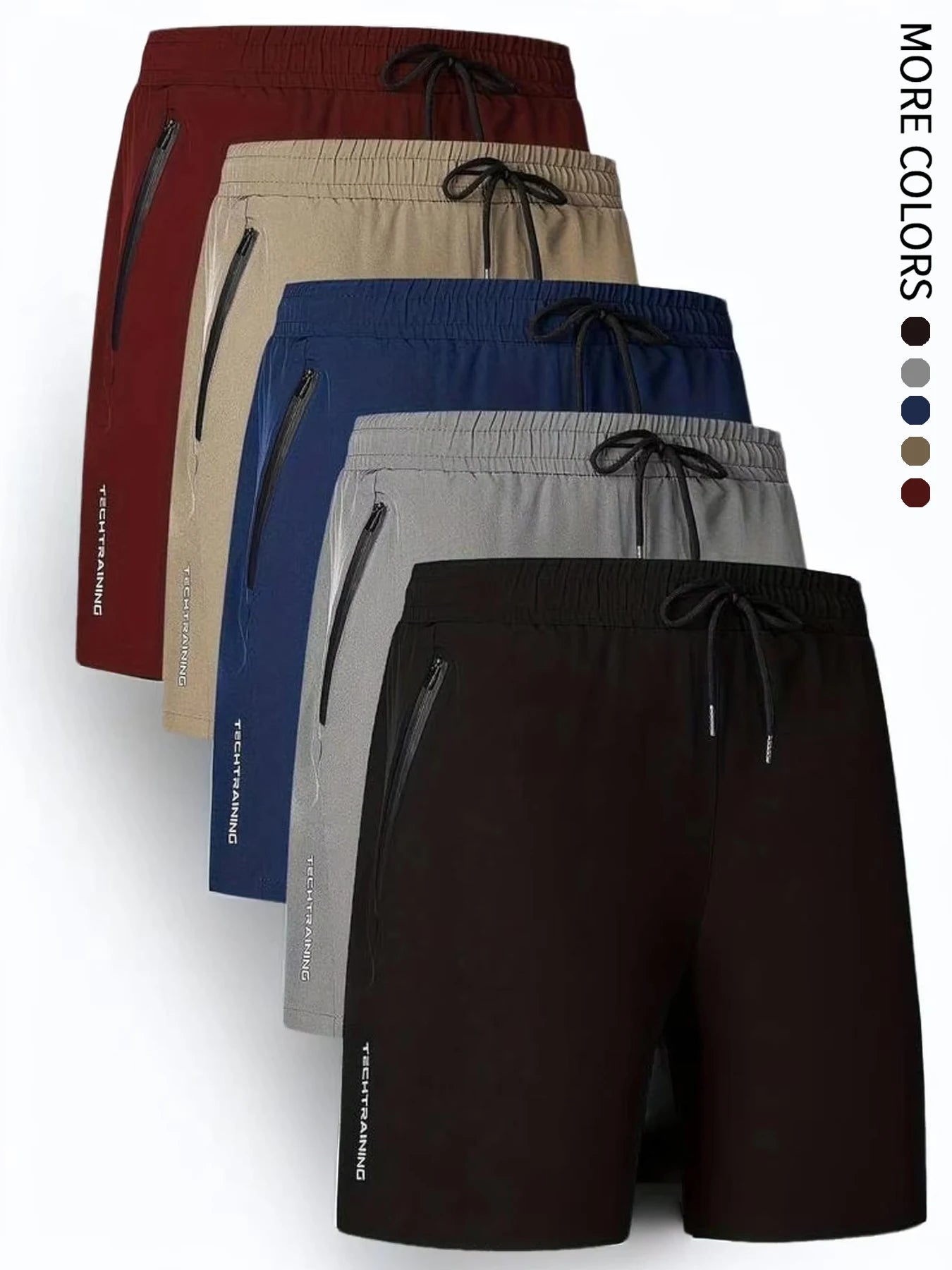 Men's Quick-Dry Shorts – Breathable Zipper Pocket Summer Sports Shorts for Outdoor Fitness