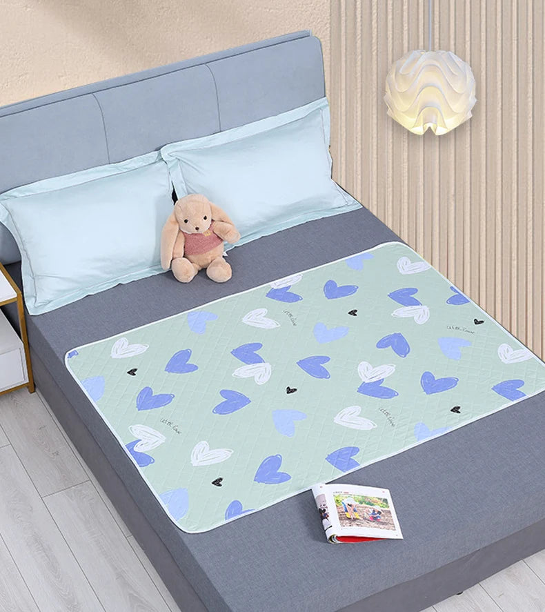 Diaper pad waterproof washable cotton breathable oversized diaper care mattress