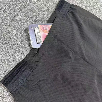 Running Pants Zipper Quick Dry Summer Fishing Outdoor Jogging Sweatpants Men Fitness Trousers Training Sport Long Pant Workout