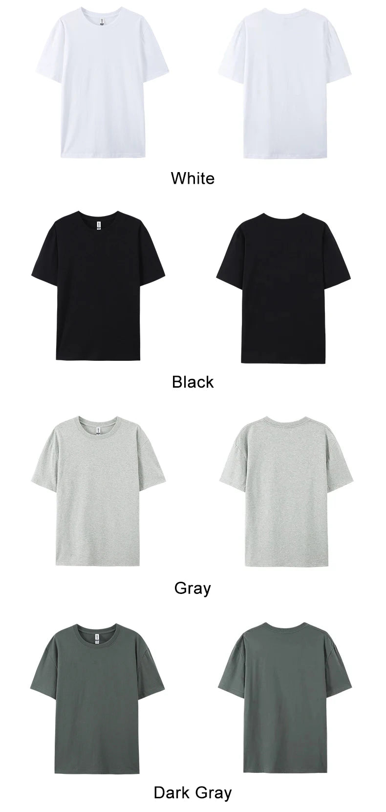 Cotton Casual T-Shirts for Women - Short Sleeve Sporty O-Neck Tops