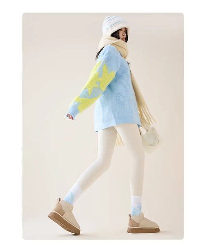 High Waist Fleece Leggings – Seamless Elastic Thermal Leggings Women Warm Winter Tights