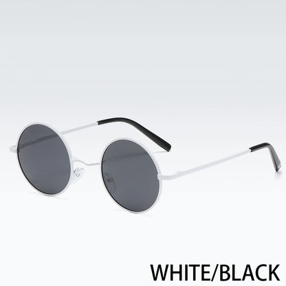 Polarized Round Sunglasses - Retro Metal Frame UV400 Protection Glasses for Driving & Fishing