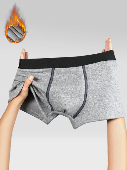 Warm underwear men plus fleece thickened men's boxers autumn and winter winter shorts head boys sports boxers
