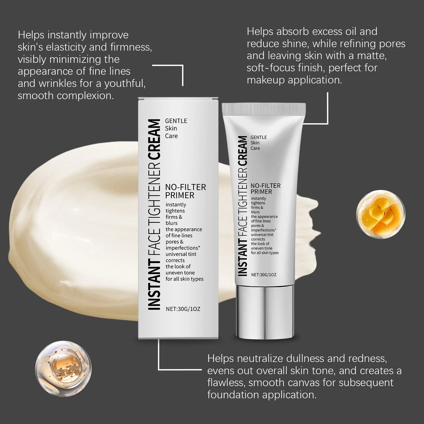 Facial Skin Makeup Primer Moisturizing Skin Color Fine Wrinkle Care Deep Moisturizing Mild Care Cream Protect Not Irritating