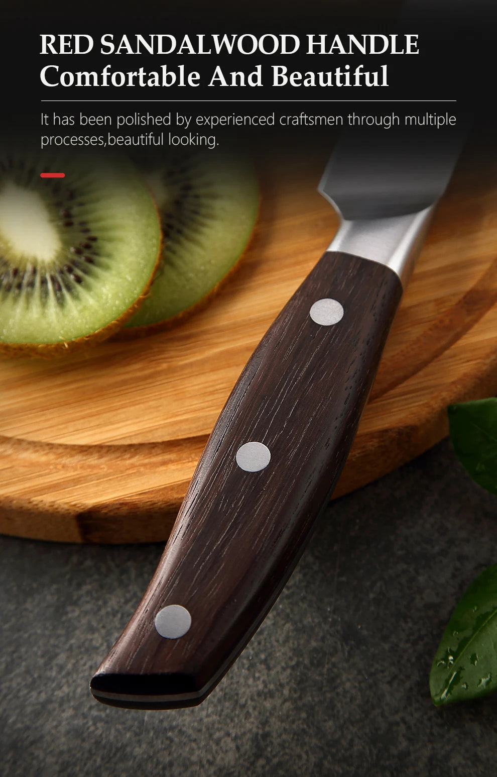 XINZUO High Quality Paring  Utility Cleaver Knife Set - 35 5 8 Germany 14116 Stainless Steel