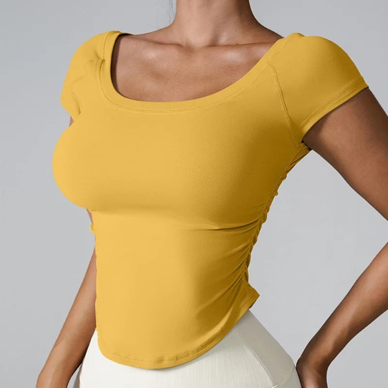 Women Yoga Shirts - Plus Size Sportswear Top | Breathable Quick Dry Fitness Workout Shirt