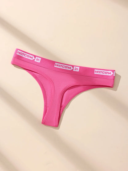 6Pcs/Set Sexy Women Thongs Low Waist Underwear Panties Girls Briefs Cotton G-String Breathable Ladies Panty Female Lingerie XS-L