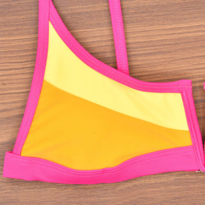 V Shaped Thong Bikini - Denim Two Piece Bikini Set With Push Up Bathing Suit