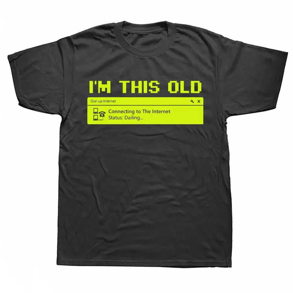 Cotton Computer 90s Programmer PC Nerd Geek Men T Shirts Graphic Streetwear Short Sleeve Birthday Gifts  Style T-shirt