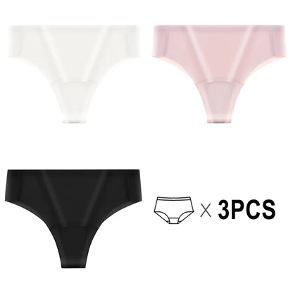 3PCS Seamless Camel Toe Prevention Panties - Invisible No Show Underwear for Yoga, Gym & Leggings (Women's Workout Underwear)
