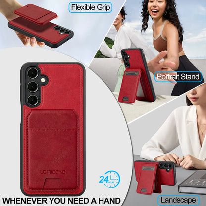 Detachable Leather Case For Samsung Galaxy S26 S25 Ultra S24 Plus S22 S21 FE A55 A35 A16 A36 A56 A15 A14 Card Wallet Phone Bag
