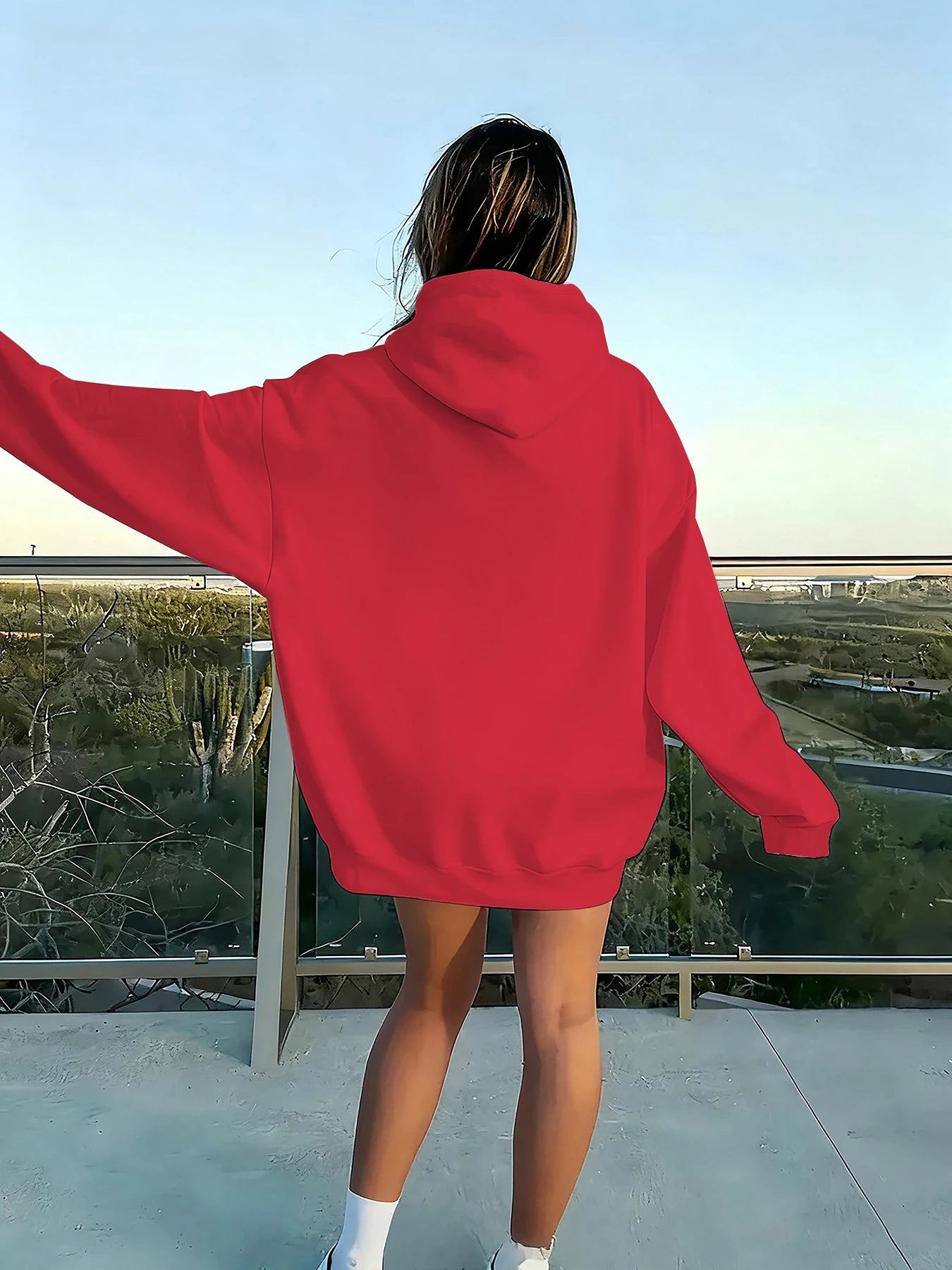 Trendy European and American Style Autumn and Winter Hooded Sweatshirt, Fleece-Lined and Thickened, Unisex Couple's Cardigan, Women's Loose Casual Oversize Hoodie, Long-Sleeve Regular Fit with Front Pocket, Machine Washable,