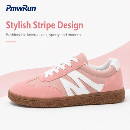 Trend Fashion Sport Shoes For Women PU Leather Waterproof Female Sneakers Anti-slippery Running Footwear For Boys Girls