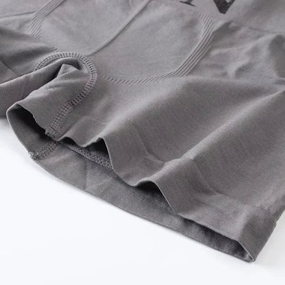 5 Pcs Men’s Boxer Briefs High Elastic Breathable Underwear Soft Cotton Stretch Shorts Comfortable Plain Color Panties