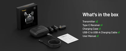 MAONO T1 Mini Wireless Lavalier Microphone for Phone AI Noise Cancelling Auto Clipping App Control Mic for Audio Video Recording