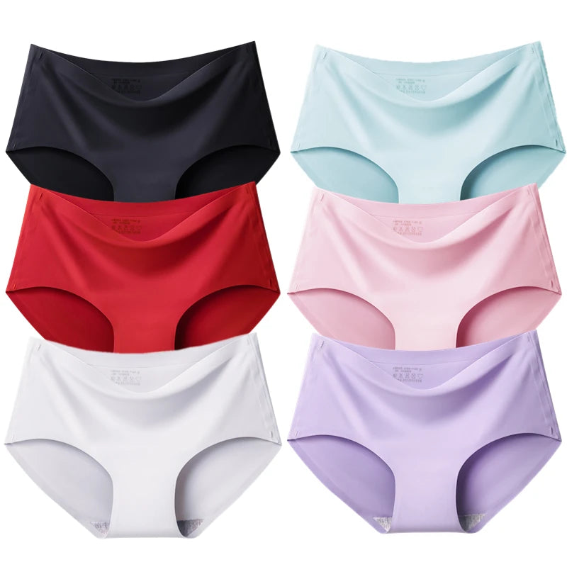 Seamless Women's Panties - Plus Size Comfortable Female Briefs | Breathable Lingerie