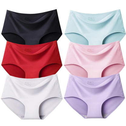 Seamless Women's Panties - Plus Size Comfortable Female Briefs | Breathable Lingerie