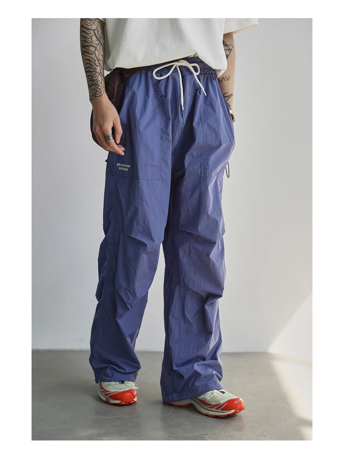Lightweight Quick Dry Outdoor Work Trousers For Men Women Summer Casual Loose Straight Leg Long Pants Mountain Hiking Bottoms