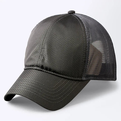 Oversize Big Head Man Plus Size Baseball Cap Spring Summer Thin Fabric Mesh Sun Hat Male Snapback M 55-59cm L 60-64cm