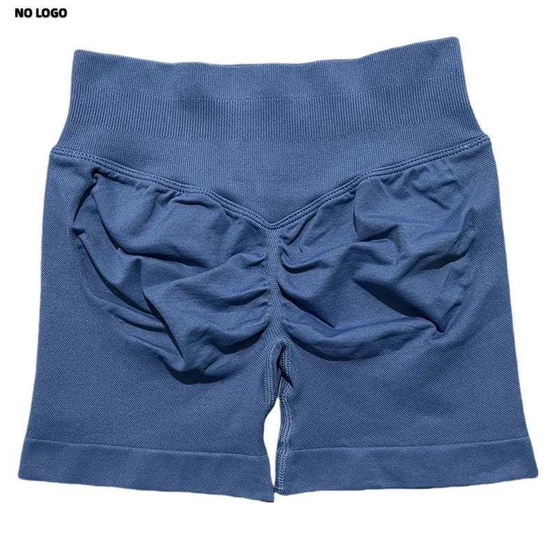 Women Sports Shorts - Low Waist Elastic Band Gym Biker Scrunch Fitness 4.5''