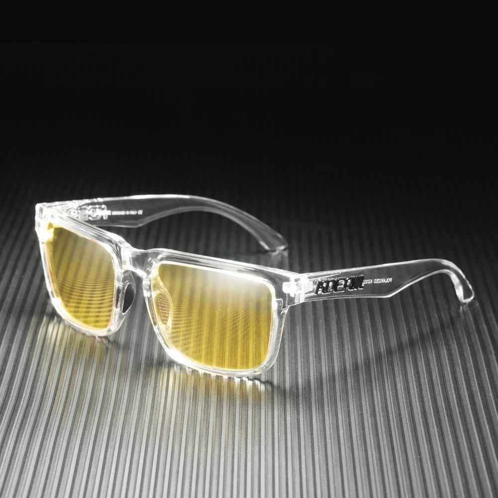 Polarized Photochromic Sunglasses - Men's Square Oversized UV400 Fashion Shades