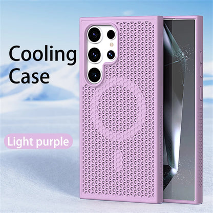 Magnetic For Magsafe Heat Dissipation Phone Case For Samsung S26 S25 S24 S23 Ultra S22 Plus FE Luxury Shockproof Protector Cover