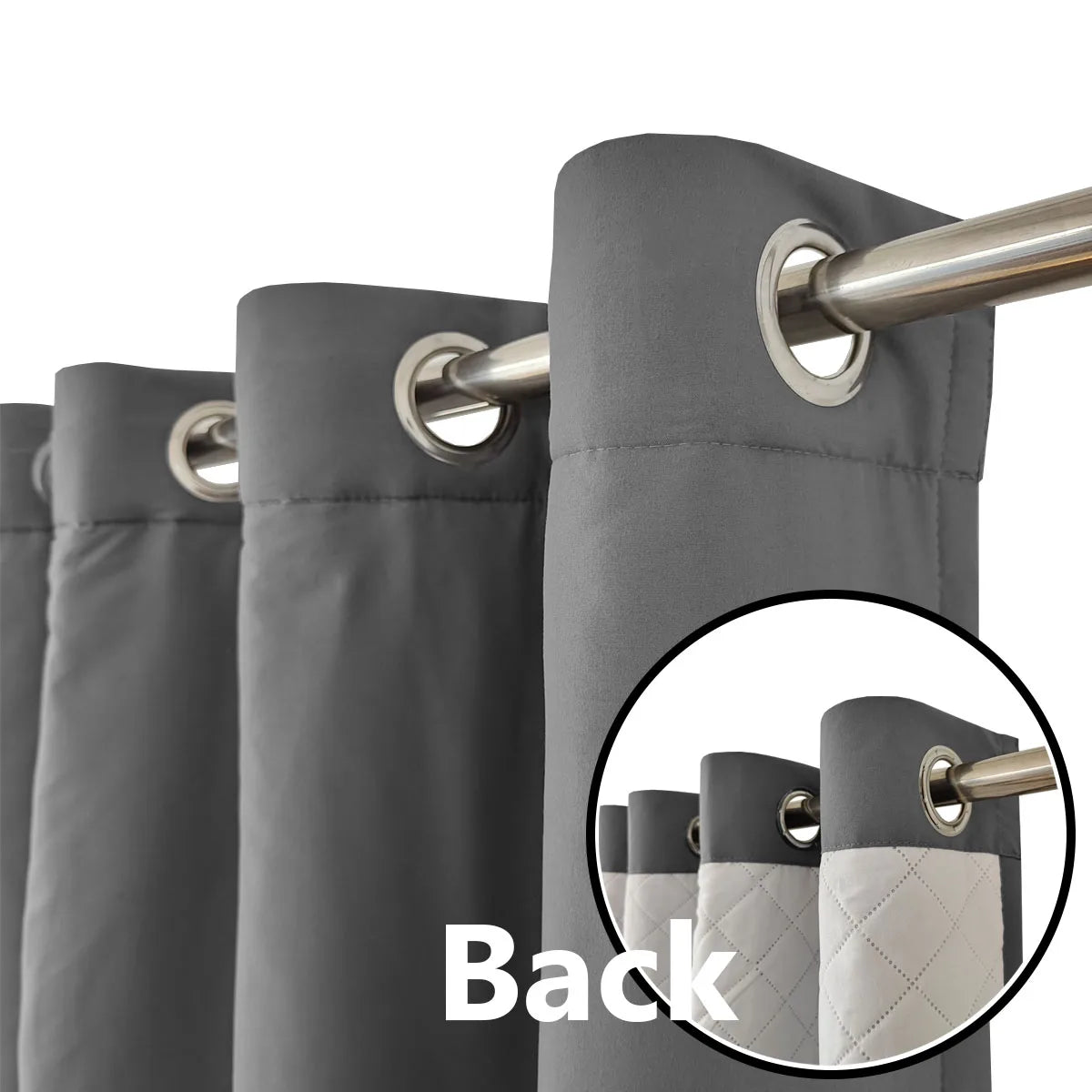 Thermal Insulation Curtains - Thickened Cotton Window Drapes for Bedroom & Living Room