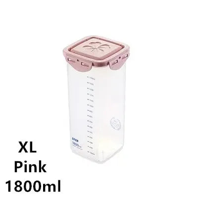 Plastic Food Storage Container - Multi Size Stackable Storage Containers for Refrigerator Use