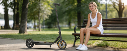 2026 New 8.5‘’ Electric Scooter Solid Tire 350W 19mph APP Smart Control 4 Speed Modes Foldable E-Scooter 16miles Max Range for Campus Commuting