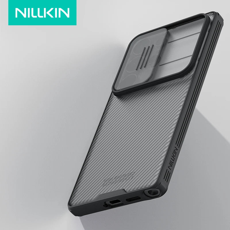 for Samsung Galaxy S26 S25 S24 S23 S22 Ultra Edge Case Nillkin CamShield Slide Camera Cover for S24 FE S23 Plus Lens Cases