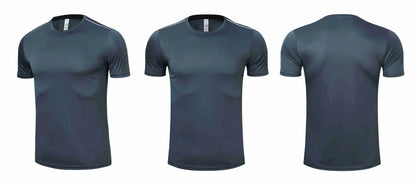 Men Women Quick Dry Short Sleeve Sport T Shirt Gym Jerseys Fitness Shirt Trainer Running T-Shirt Teenager Breathable Sportswears