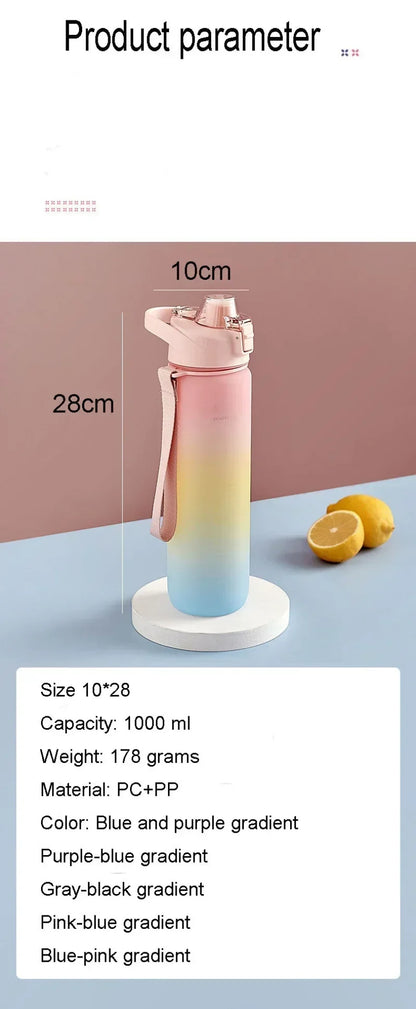 Summer Large-capacity Cup Outdoor Large Water Bottle Multi-color Fitness Kettle Portable Sports Kettle