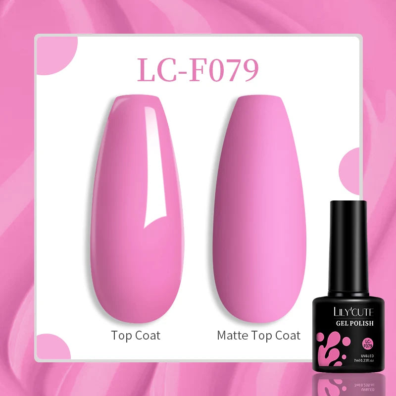 Gel Nail Polish - LILYCUTE UV Gel Varnish 7ML | Soak Off, Long Lasting Colors