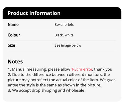 5piece Set Of Men's Classic Black And White Elastic Long Underwear Quick Drying Comfortable Sporty Youth Trend Flat Corner Pants