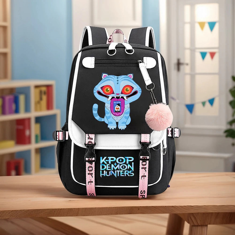 KPop Demon Hunters School Backpack - Stylish Outdoor Bag for Students - ZOOMNSTORE