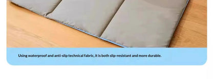 Portable Foldable Cute Plaid Pet Summer Cooling Pad Waterproof Machine Washable Four Season Sleeping Mat For Small Medium Dogs