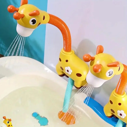 Deer Sprinkler Shower, Giraffe Scalable 360 degree Rotating Children's Shower, Shower, and Water Playing Toy
