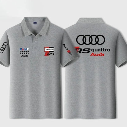 Audi RS T-Shirt - Men Polo Shirt Custom Printed Performance Car Apparel