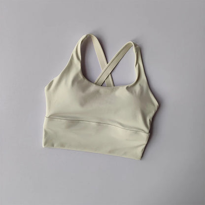 Sports Bra Shockproof - High-Intensity Push-Up Running Gym Bra With Fixed Shoulder Strap