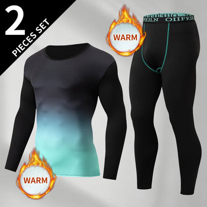 Men's Autumn/Winter Warm Underwear Set Solid Color Multi Color Round Neck Long Sleeve Top Letter Elastic Waist Casual Pants