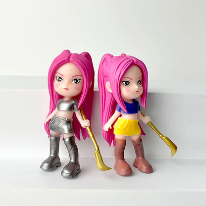 2025 Hot Anime KPop Devil Hunter Doll Vinyl Toy Rumi Mira Zoi Character Vinyl Mask Blind Box Ornament Toy Birthday Gift