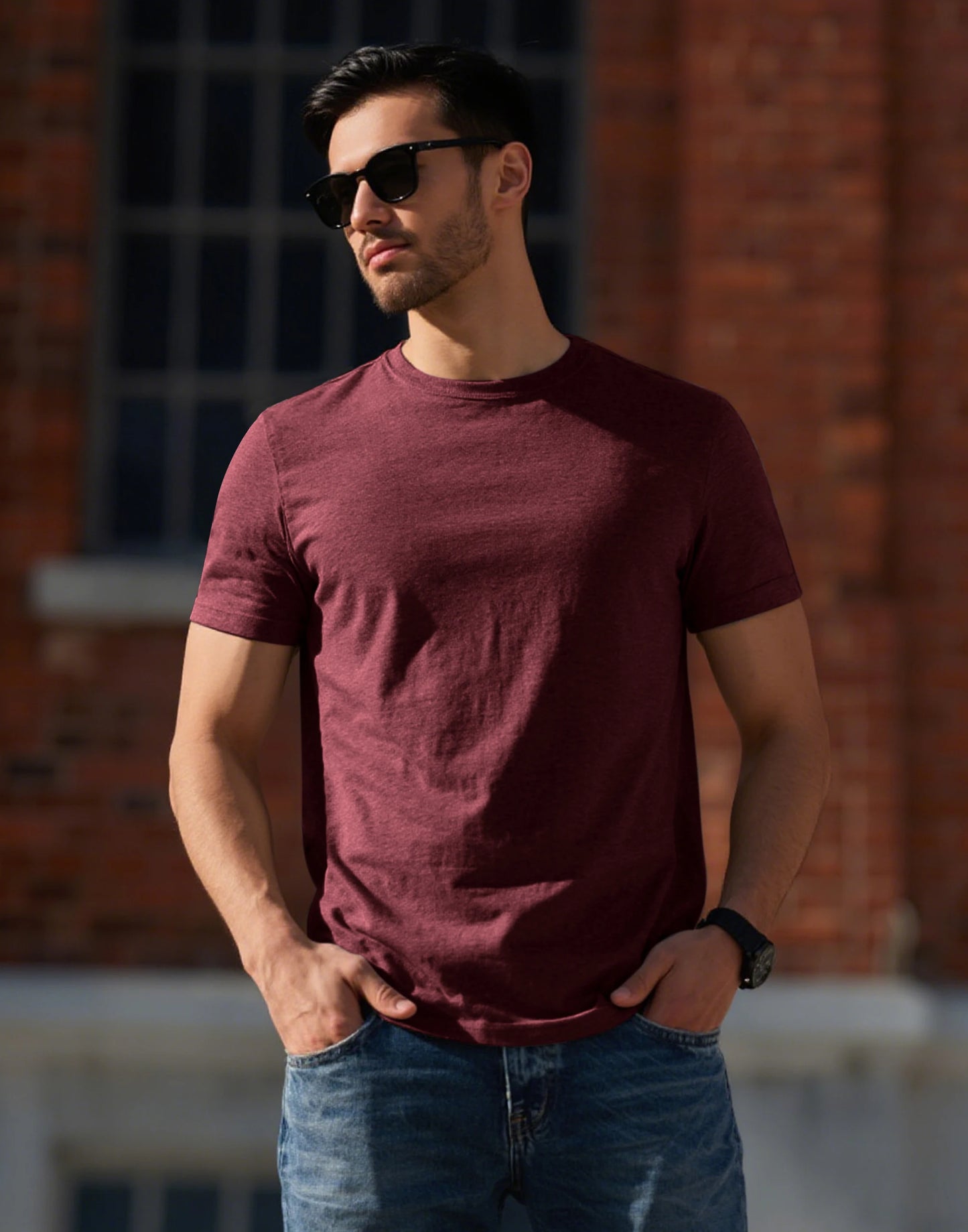Pioneer Camp Men's T-Shirt Bamboo Viscose Ultra Soft Plain Male Shirts Cooling Crew Neck Casual Basic Tee Shirt Undershirt