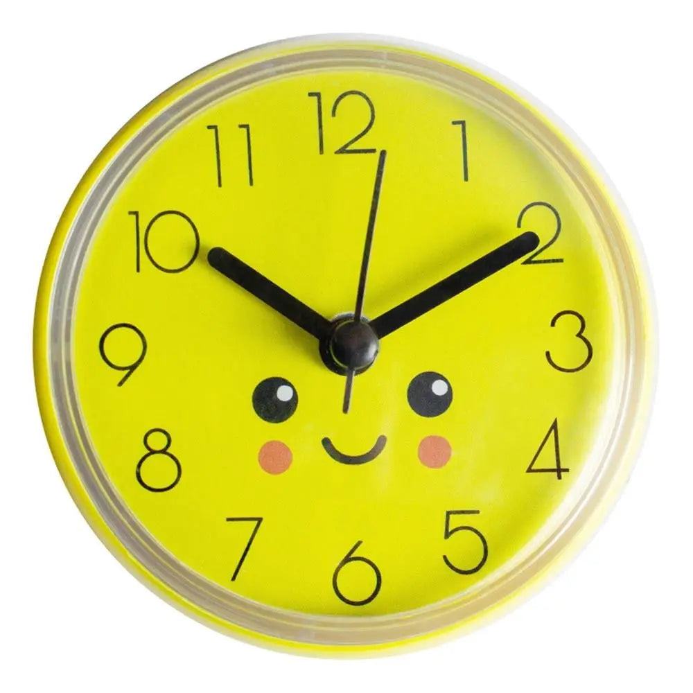 Mini Waterproof Wall Clock - Anti-Fog Quartz Clock for Bathroom and Kitchen