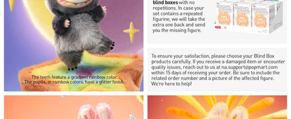 POP MART Labubu Doll The Monsters Big Into Energy Series Blind Box Random Vinyl Pendant Collectible Plush Toy Figure Gift